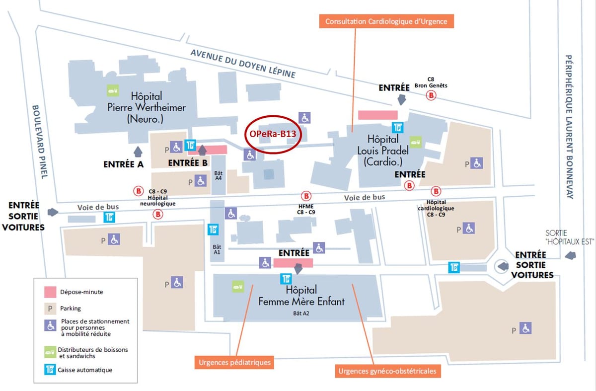 mapa de Lió hospital