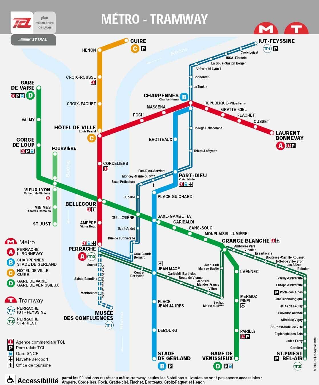 mapa de Lió tlc