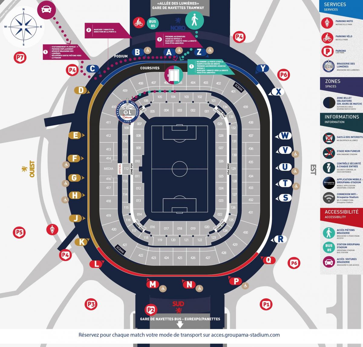 mapa de Lió estadi
