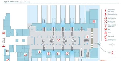 Lió estació de tren mapa