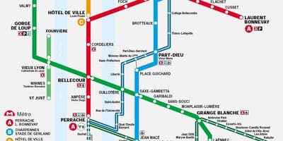 Mapa de Lió tlc