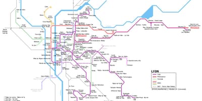 Lió ferroviari mapa