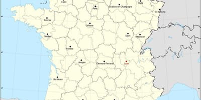 On és la Lió frança en un mapa
